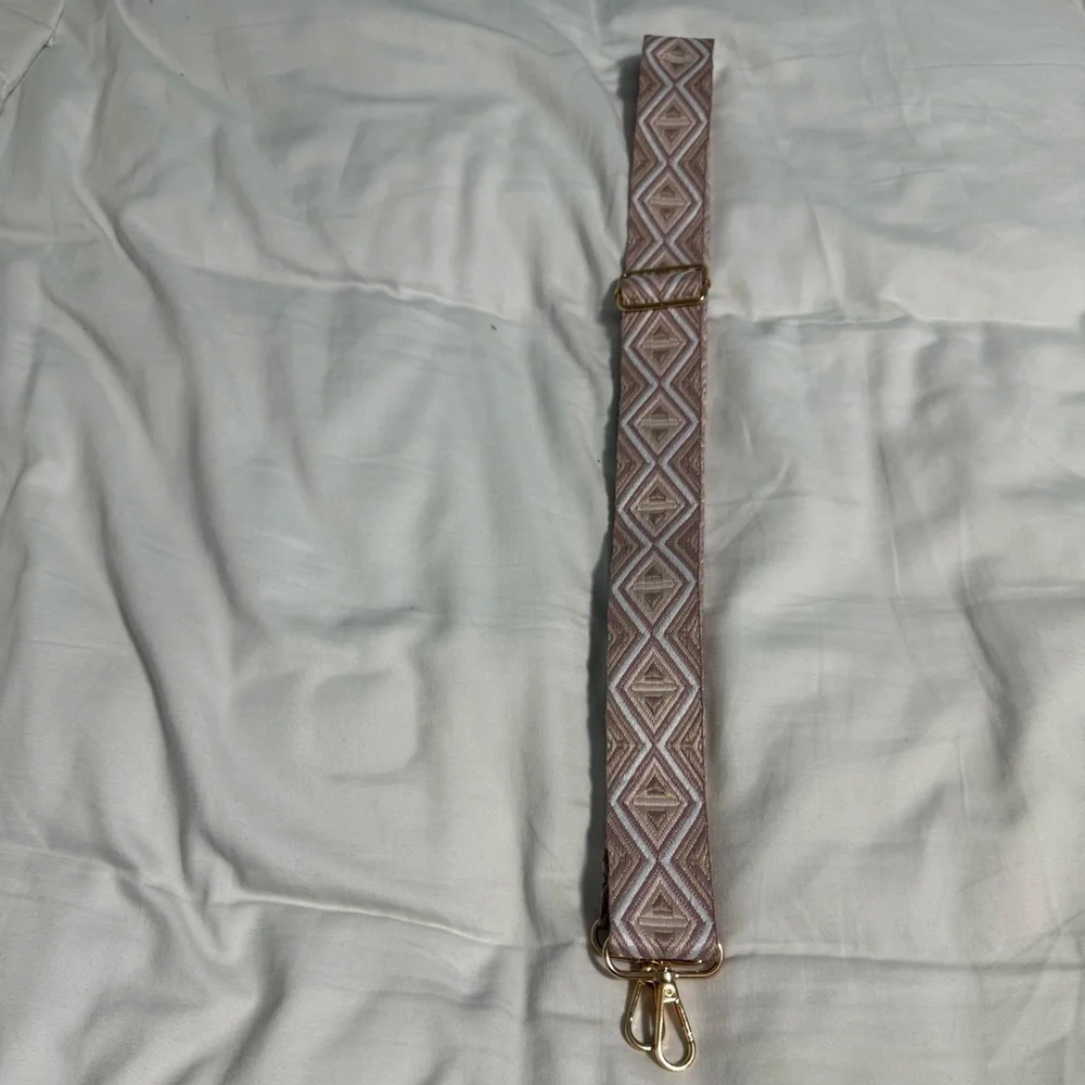 Bag Strap guitar Geometric Patterned Strap with Gold tone Hardware!